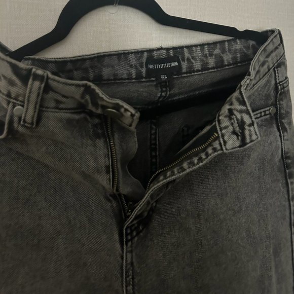PLT Washed grey wide leg jeans - Picture 2 of 4